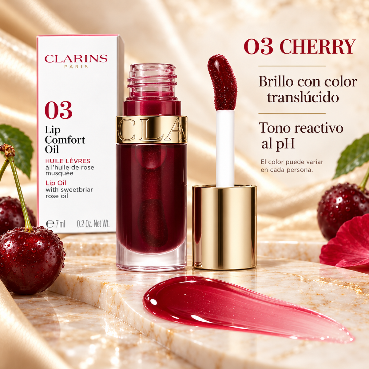 Clarins Lip Comfort Oil 03 Cherry 7 mL