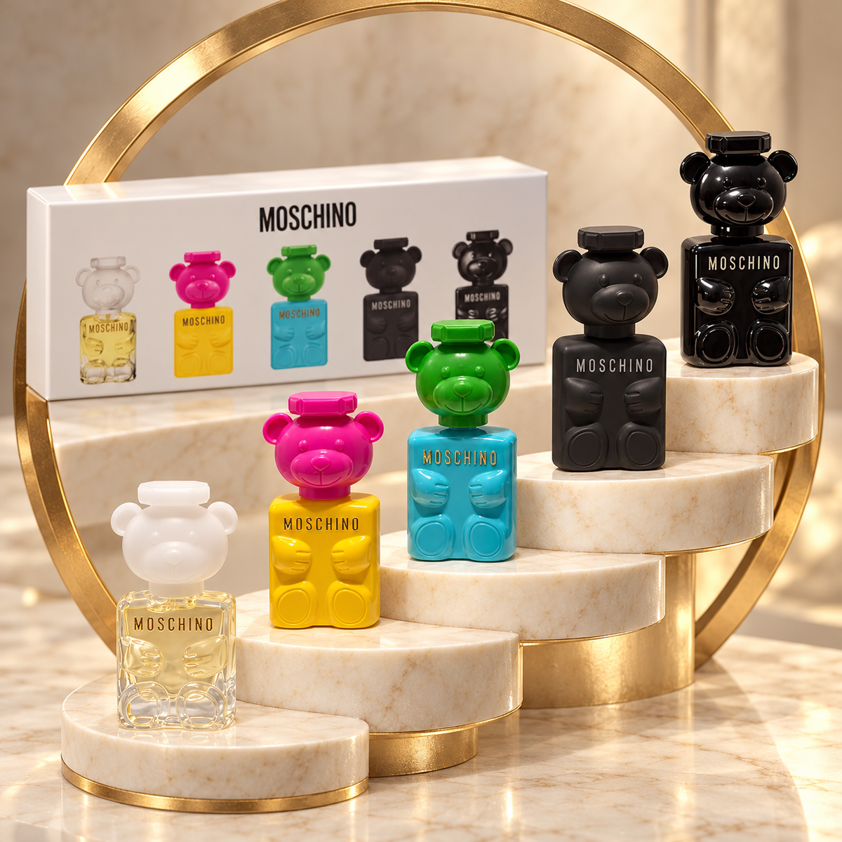 Moschino: set de 5 miniaturas de perfume de 5 ml
