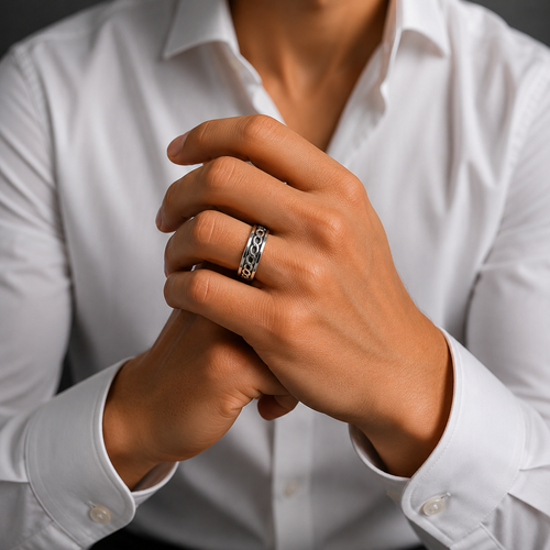 Anillo Calado Olas Infinitas en Plata de Ley 925 | Diseño Unisex