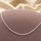 Collar Dije Corazón con Rosa Plata de Ley 925 con Zircones