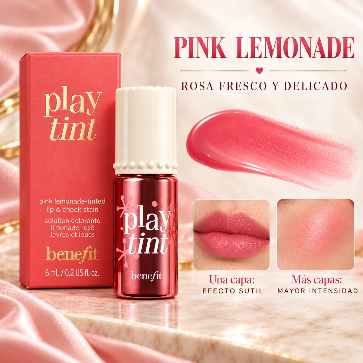 Tinte Benefit Play Tint Pink Lemonade 6 mL
