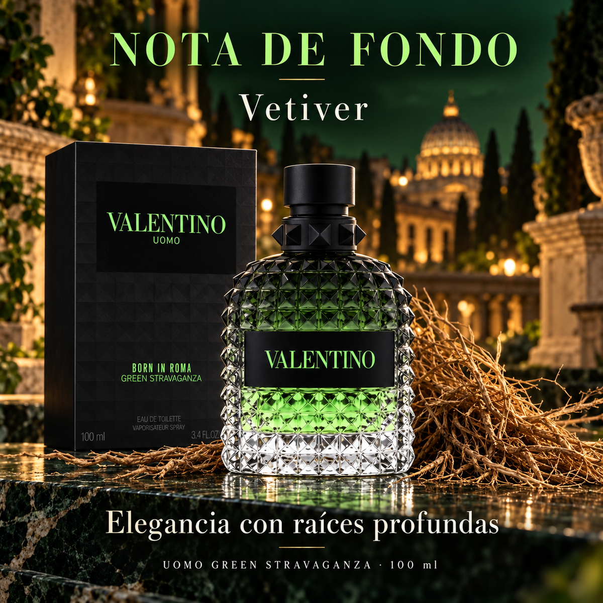 Valentino Uomo Born in Roma Green Stravaganza Eau de Toilette 100 ml